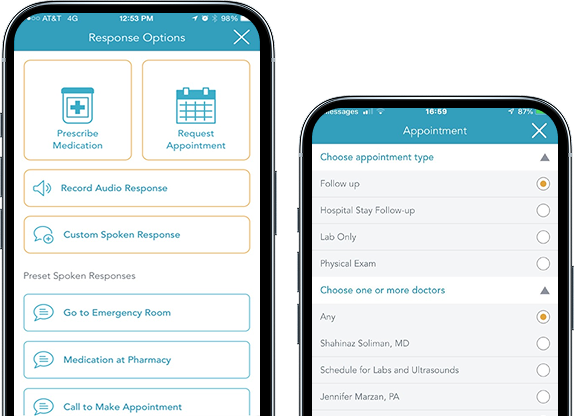 CallMyDoc mobile app interface