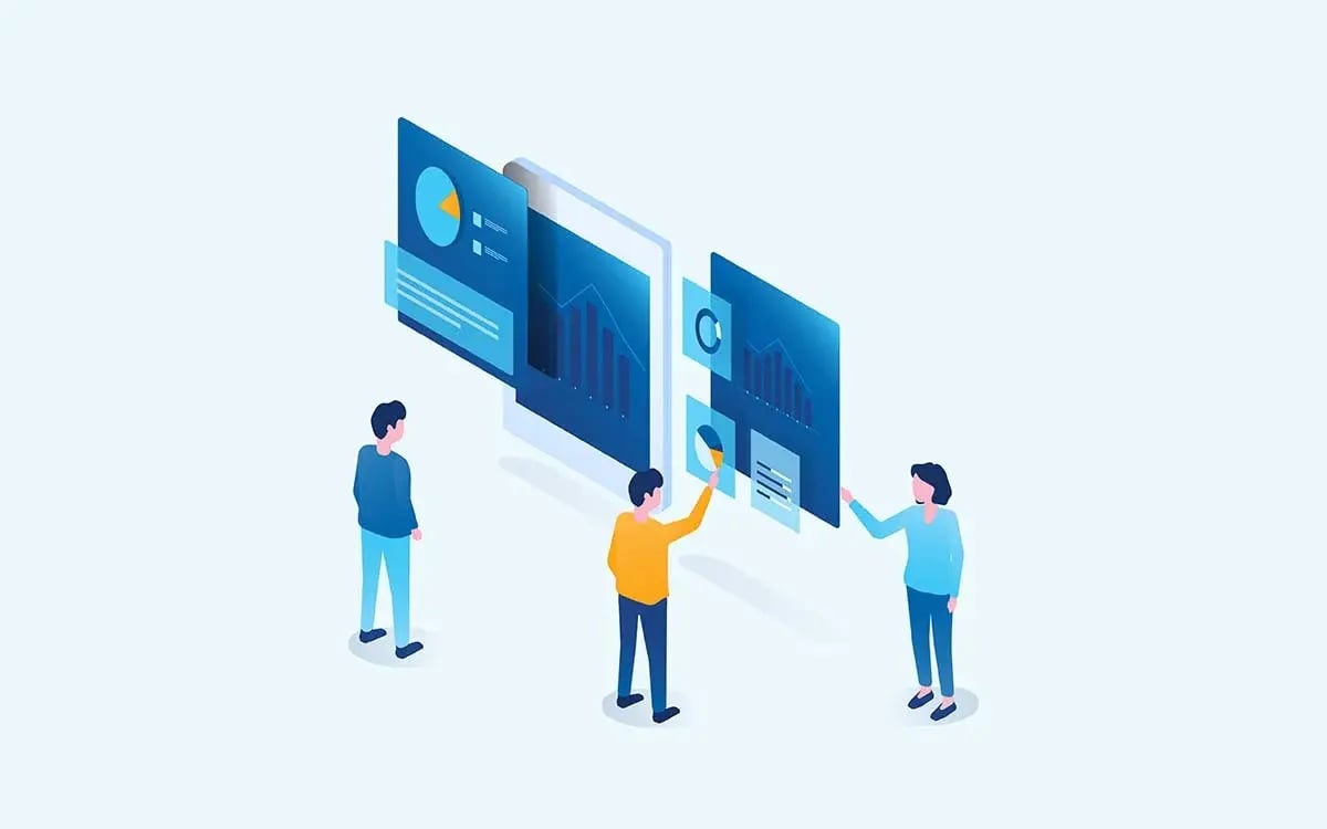 Medical practice workflow illustration