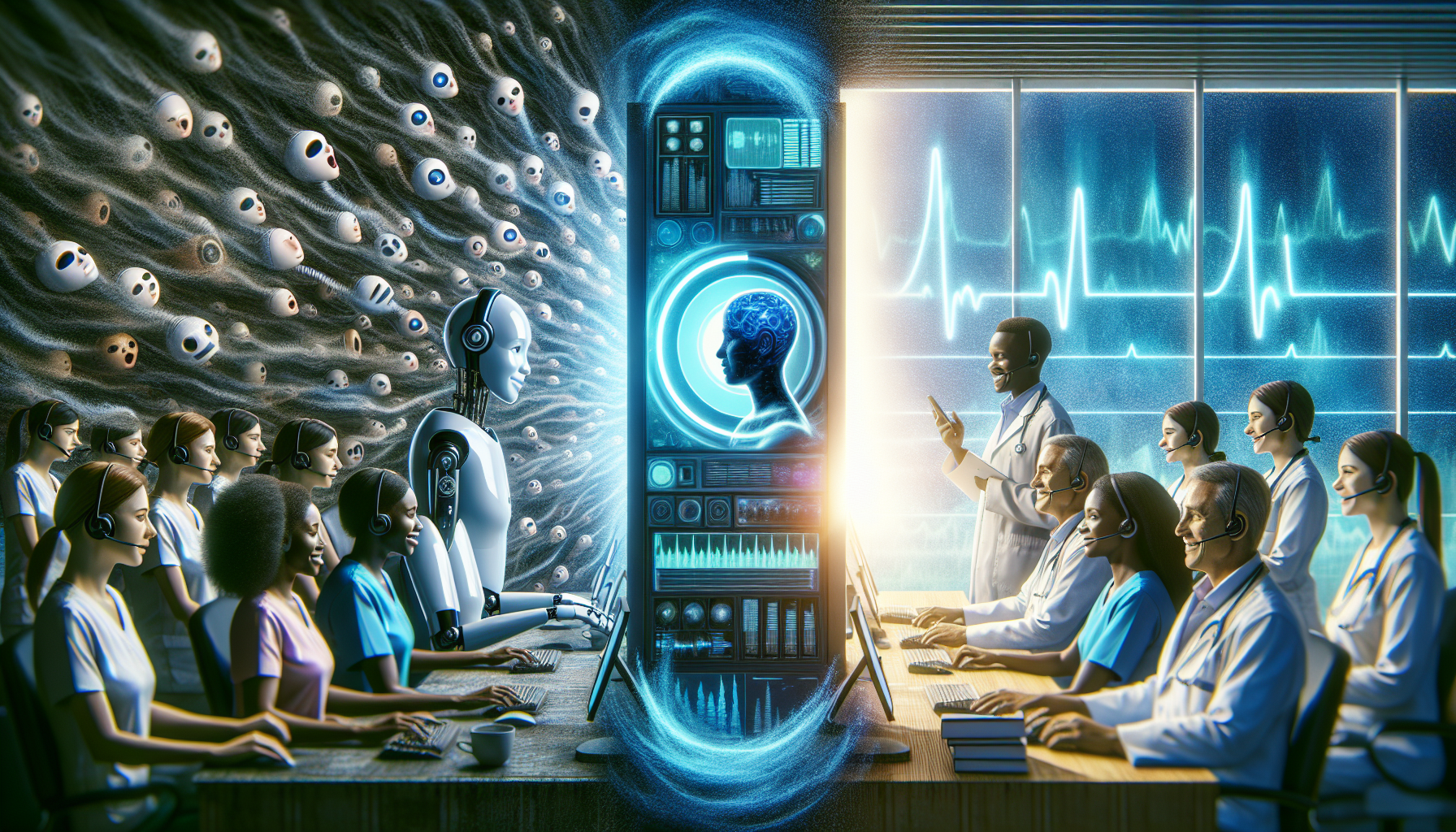 Autonomous AI voice agents vs hybrid AI in medical call handling